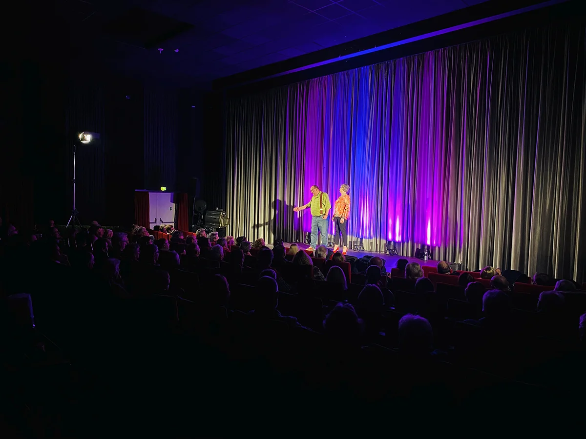 Die Kächeles bringen das Kino Scala zum lachen.